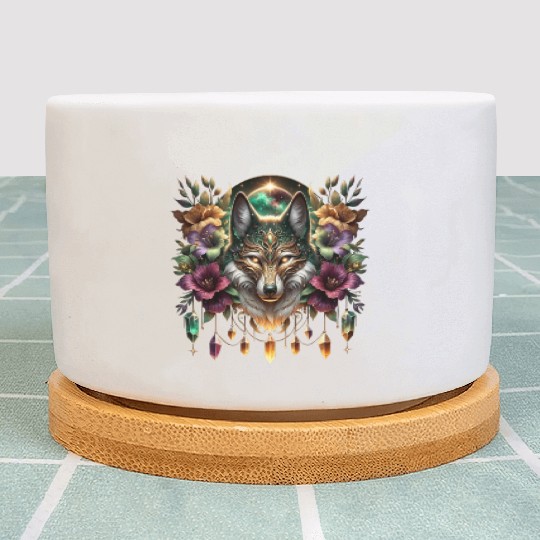 Celestial Canine Enchantment Plant Pots