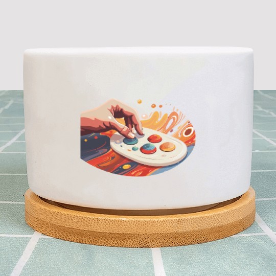 Painting with knobs - Music production Plant Pots