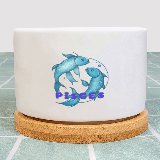 Pisces Horoscope Plant Pots