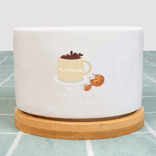 Drink Hot chocolate cookies Yardside font logo Plant Pots