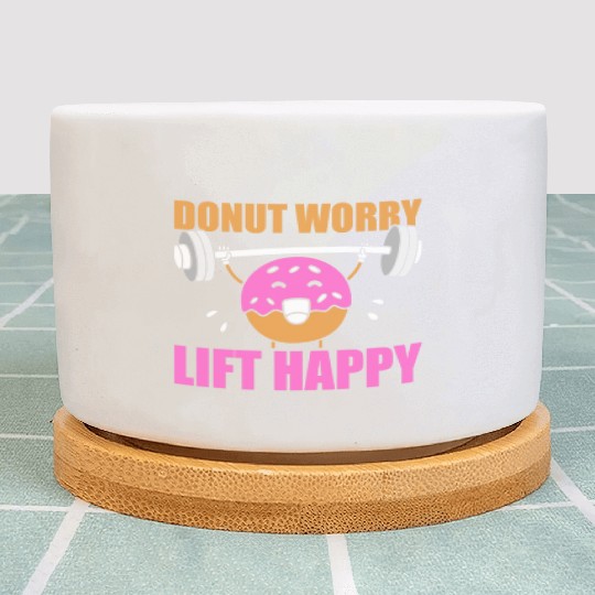 Fitness Donut Funny Donut Gym Plant Pots