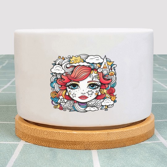 Celestial girl Plant Pots