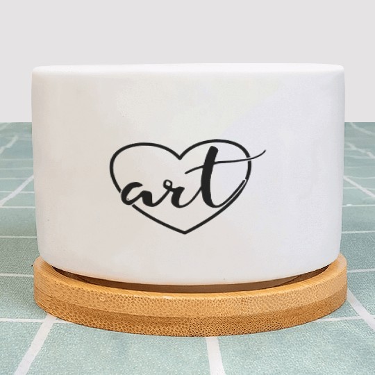 Art Heart Back To School Painting Art Teacher Plant Pots