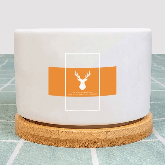 Fearless in the Wild Plant Pots - Embrace the Deer Life