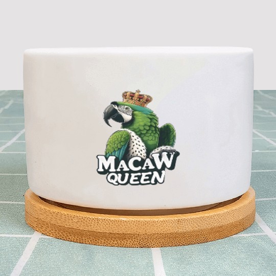 Green Macaw Ornithologist Macaw Queen Plant Pots