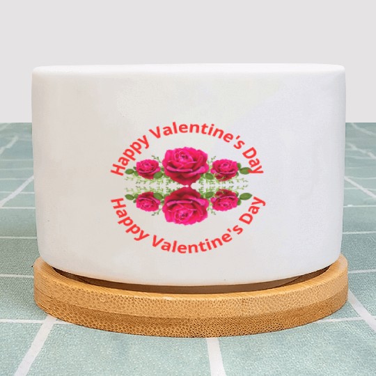 Happy Valentine's Day Plant Pots
