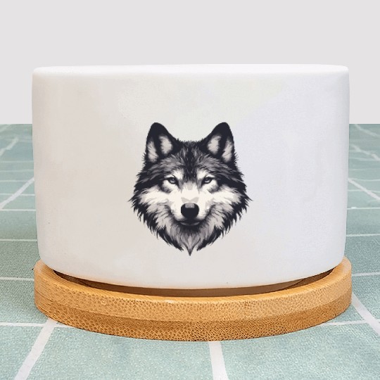 Mystic Alpha Wolf Plant Pots