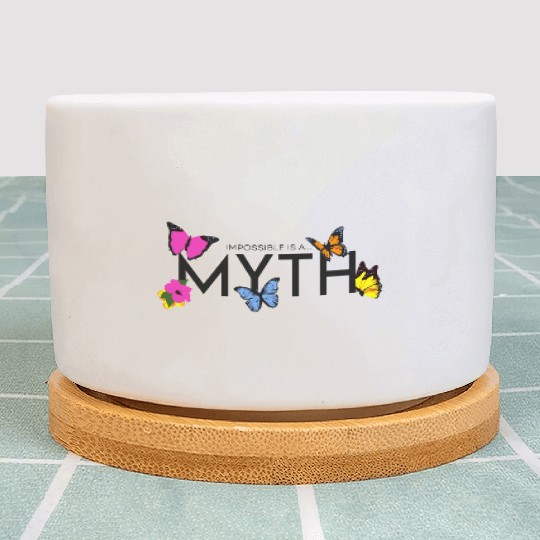 Impossible is a... Myth Hibiscus et papillon Plant Pots