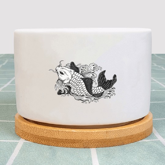 Angry Japanese Fish Plant Pots