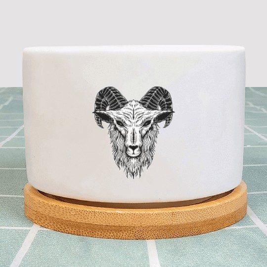 Baphomet Goat Devil Head Plant Pots
