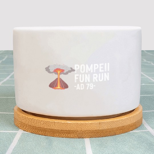 Pompeii Fun Run Italian Volcano Geeks Plant Pots