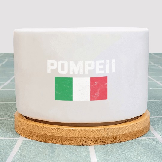 Pompeii Flag Italy Geology Plant Pots