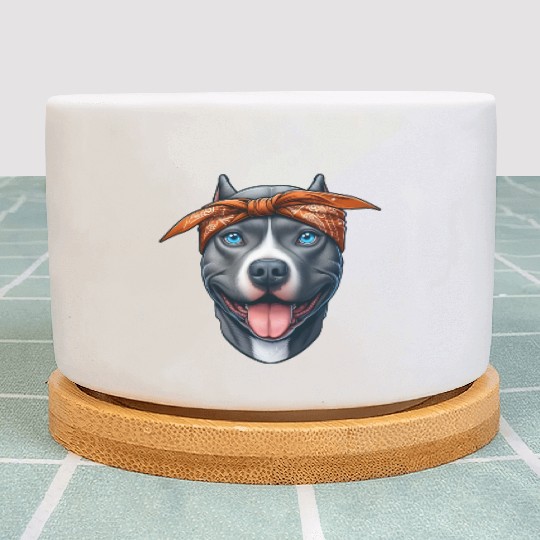 Pitbull The Gangster Plant Pots