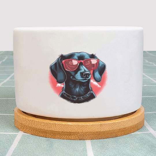 My Dog is my Valentine's Day Labrador Retriever Plant Pots