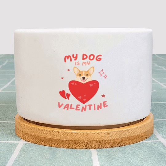 My Dog is my Valentine Plant Pots