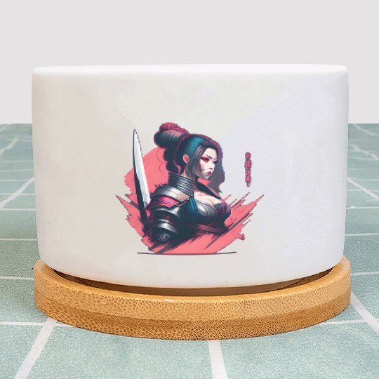 Cyberpunk Samurai Cyberpunk Plant Pots
