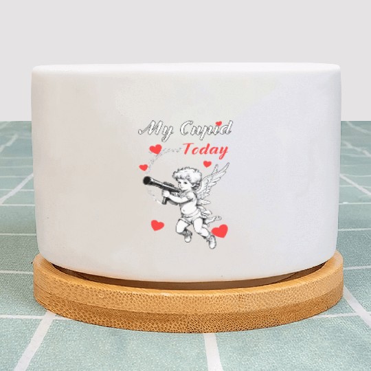 Valentines day, my cupid today. Plant Pots