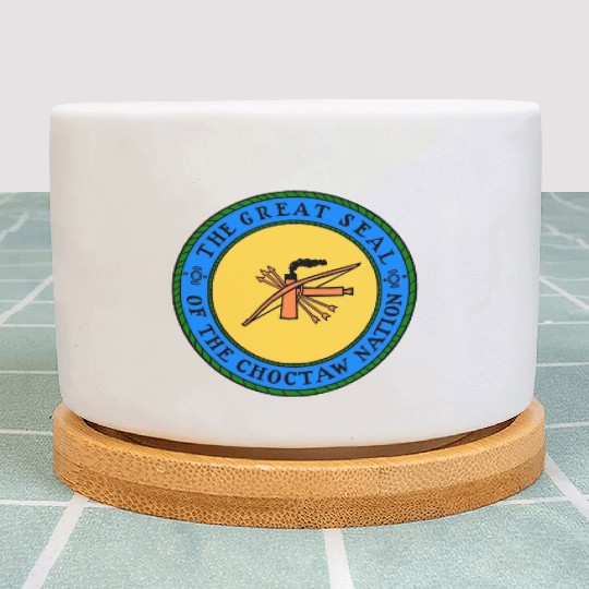 The Great Seal of Choctaw Nation of Oklahoma Plant Pots