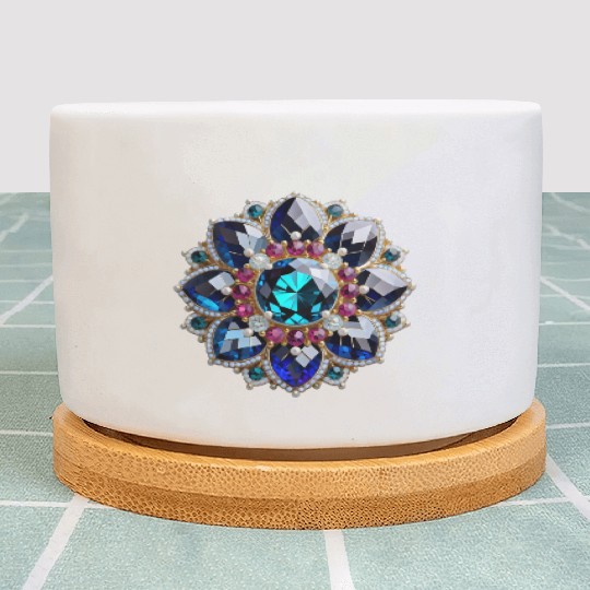 Gorgeous Gemstone Brooch: A Radiant Statement Piec Plant Pots