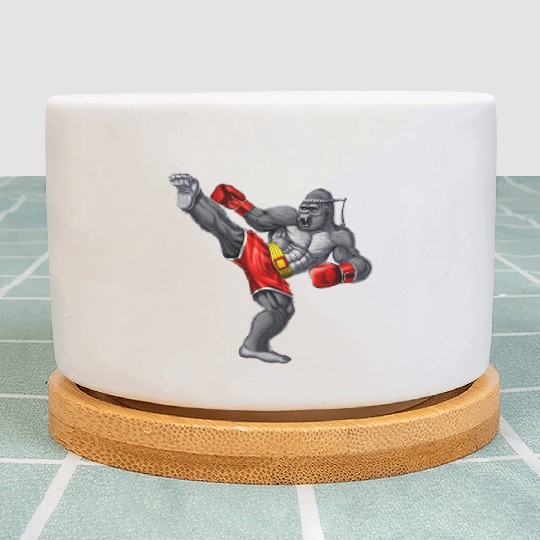 Gorilla Muay Thai Fighter Plant Pots