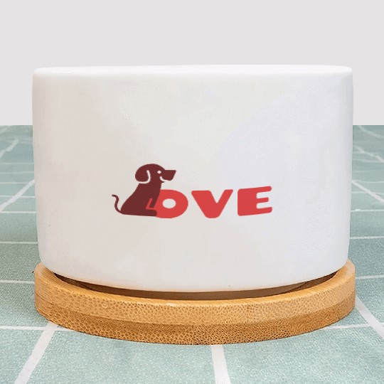 My Dog is My Valentine Plant Pots