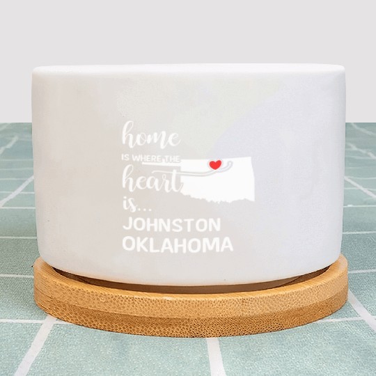 Johnston County Oklahoma Is Where My Heart Is Gift Plant Pots