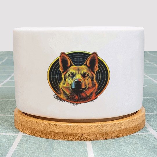 German Shepherd Funny Dog Halloween Costume Trick Plant Pots