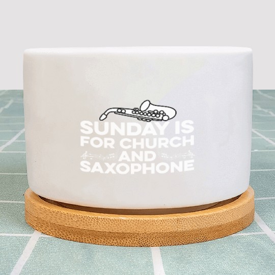Church and Saxophone Choir Member Gift Plant Pots