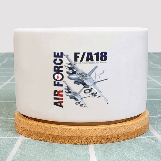 RAAF Australian Air Force FA18 Hornet Fighterjet Plant Pots