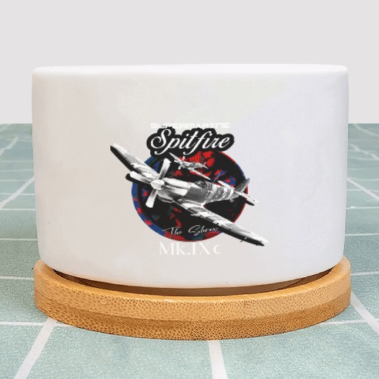 Supermarine Spitfire MK.IXc WW2 Fighter Plane Plant Pots