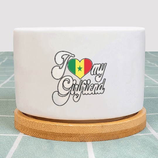 SenegalI Love My Senegalese Girlfriend Plant Pots