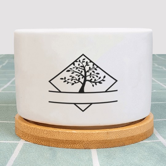 Family Reunion, Tree, Monogram Plant Pots