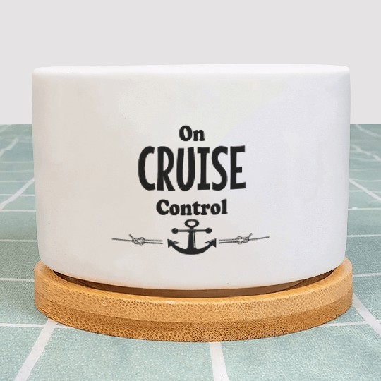 On Cruise Control Blk Anchor Plant Pots