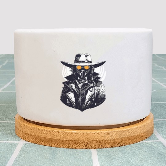 Cyberpunk Cowboy - A Weird Wild West Fusion Plant Pots