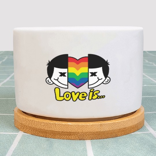 Love is love, boys love boys Plant Pots