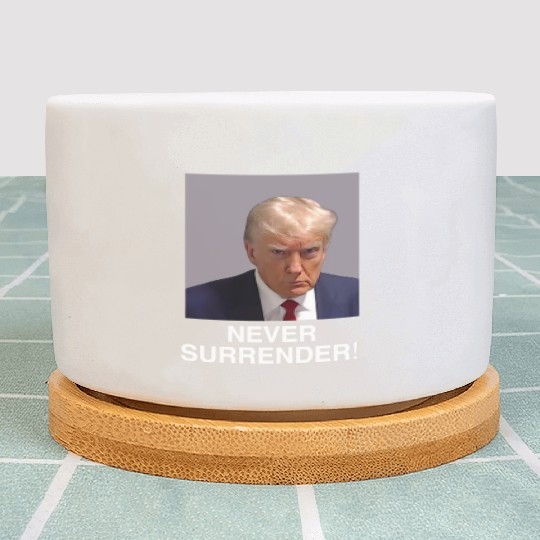Trump Never Surrender Plant Pots