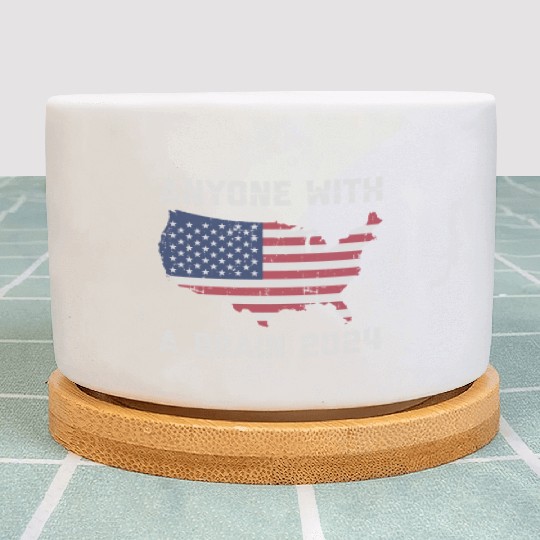 2024 Brain Vote Democracy Anti-Trump Plant Pots