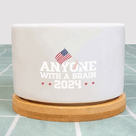 2024 Brain Vote Democracy Anti-Trump Plant Pots
