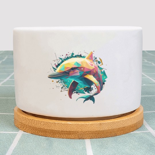 unique dolphin design Plant Pots
