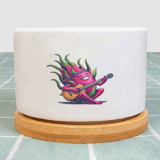 Dragon Fruit Jam: Playing the Guitar Plant Pots