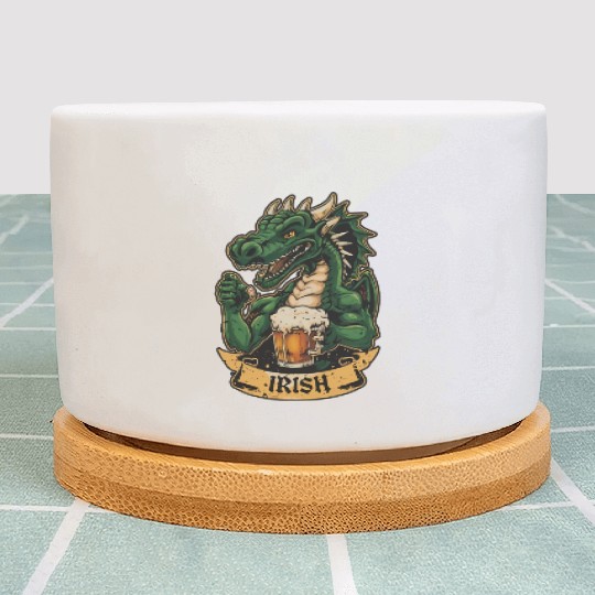 Irish Dragon St Patricks Day Plant Pots