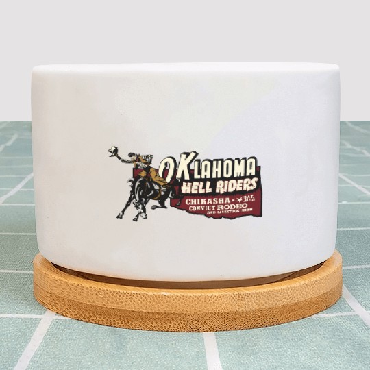 Vintage Convict Rodeo Oklahoma Plant Pots