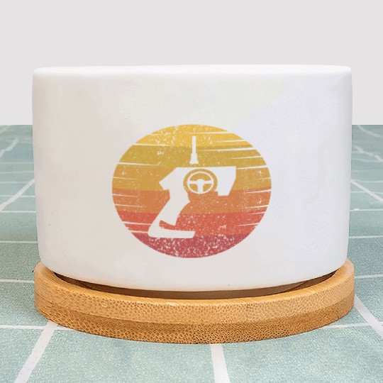 Retro RC Car Mini Car Drag Racing Slot Racer Slot Plant Pots