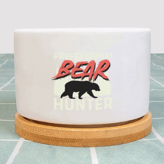Professional Bear Hunter Hunter Gift Plant Pots