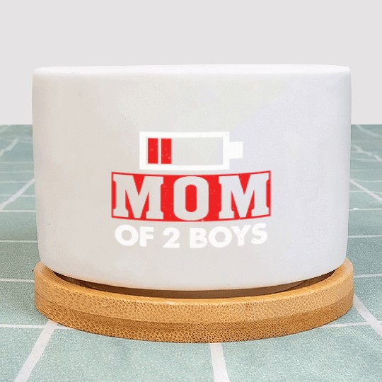 Mom of 2 Boys Mom and Son Matching Mom Gifts Plant Pots