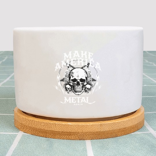 Metal Revival American Spirit Plant Pots