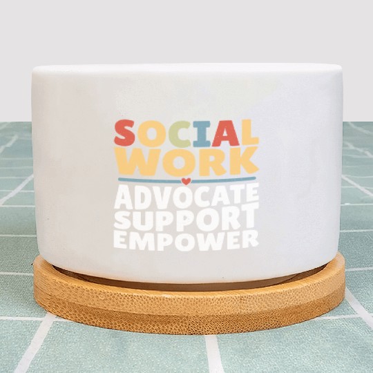 Political Science Social Works LCSW Social Worker Plant Pots