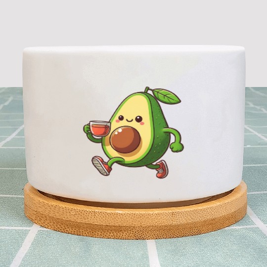 Tea Time Avocado Plant Pots