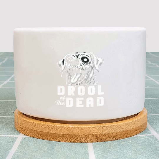 Horror Dog Halloween Spooky Dog Lover Gothic Dog Plant Pots