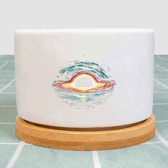 Black Hole Space Universe Astronomy Astronomer Plant Pots